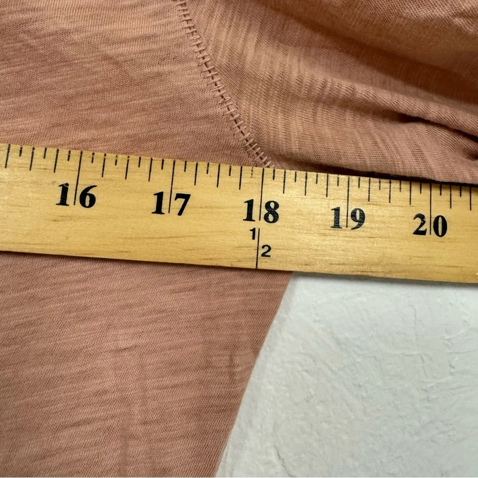 Madewell Pink Burnout Long Sleeve Tee Shirt Womens M Casual Fall Classic Blouse - Image 7