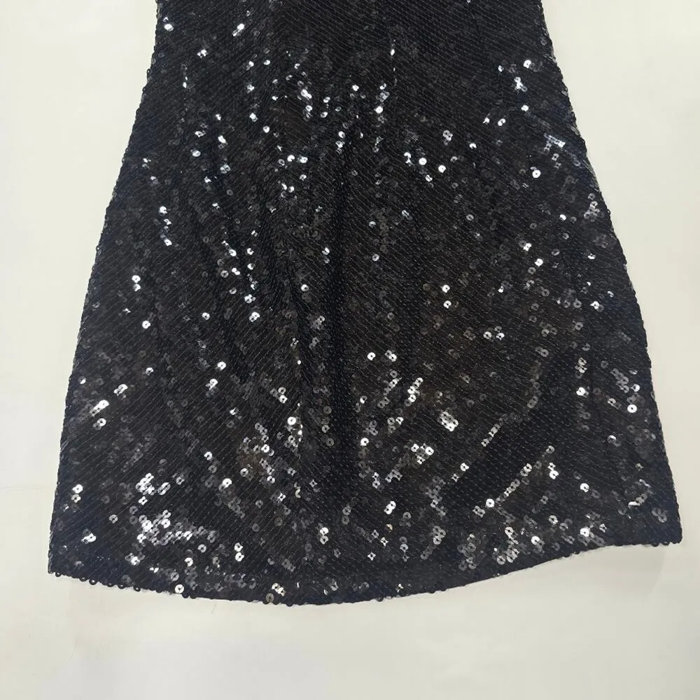 superdown  Cicely Mini Dress in Black Sequin Small - Image 8