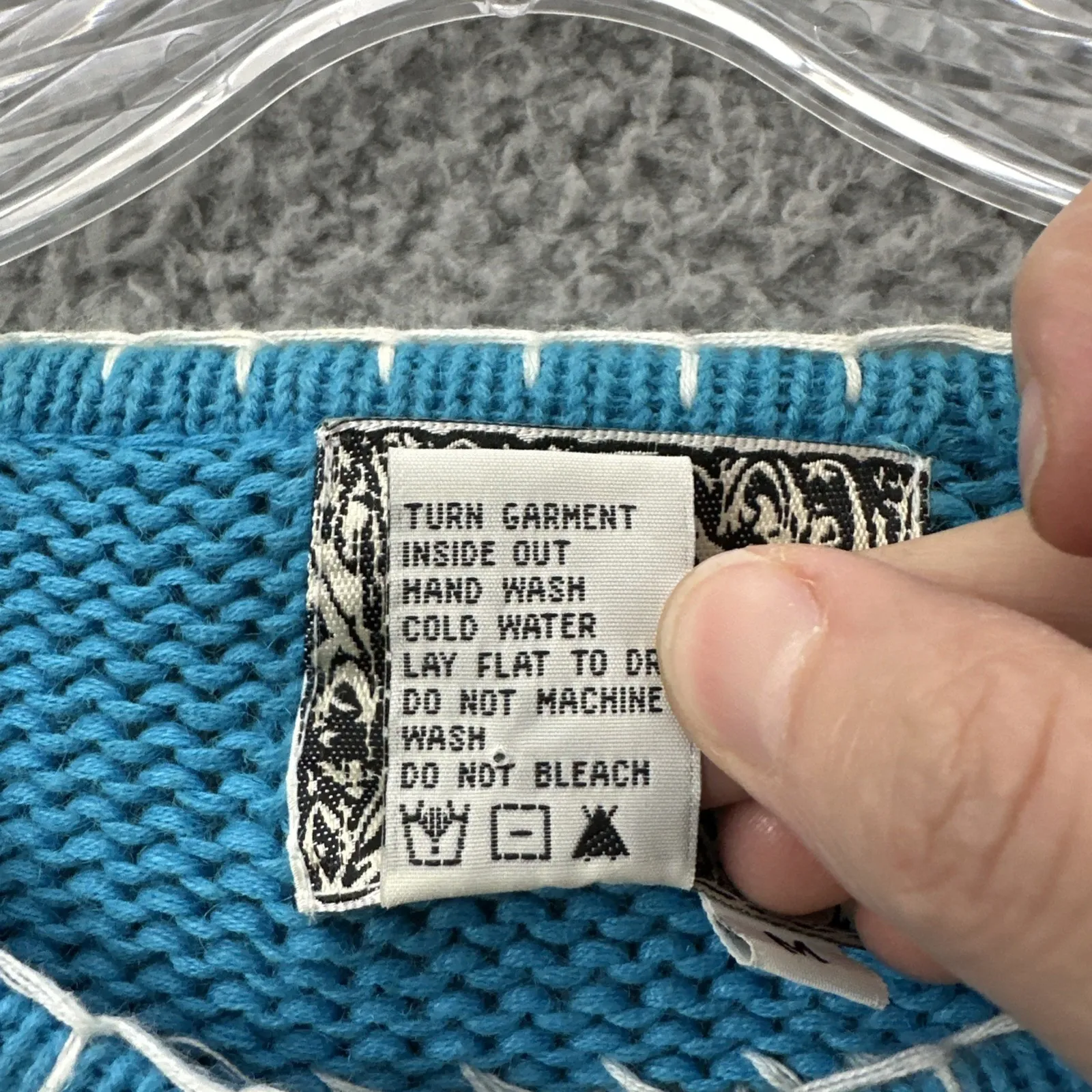 Vintage Curio Cardigan Sweater Beach Coastal Grandma Cottagecore Women's Medium Blue - Image 5