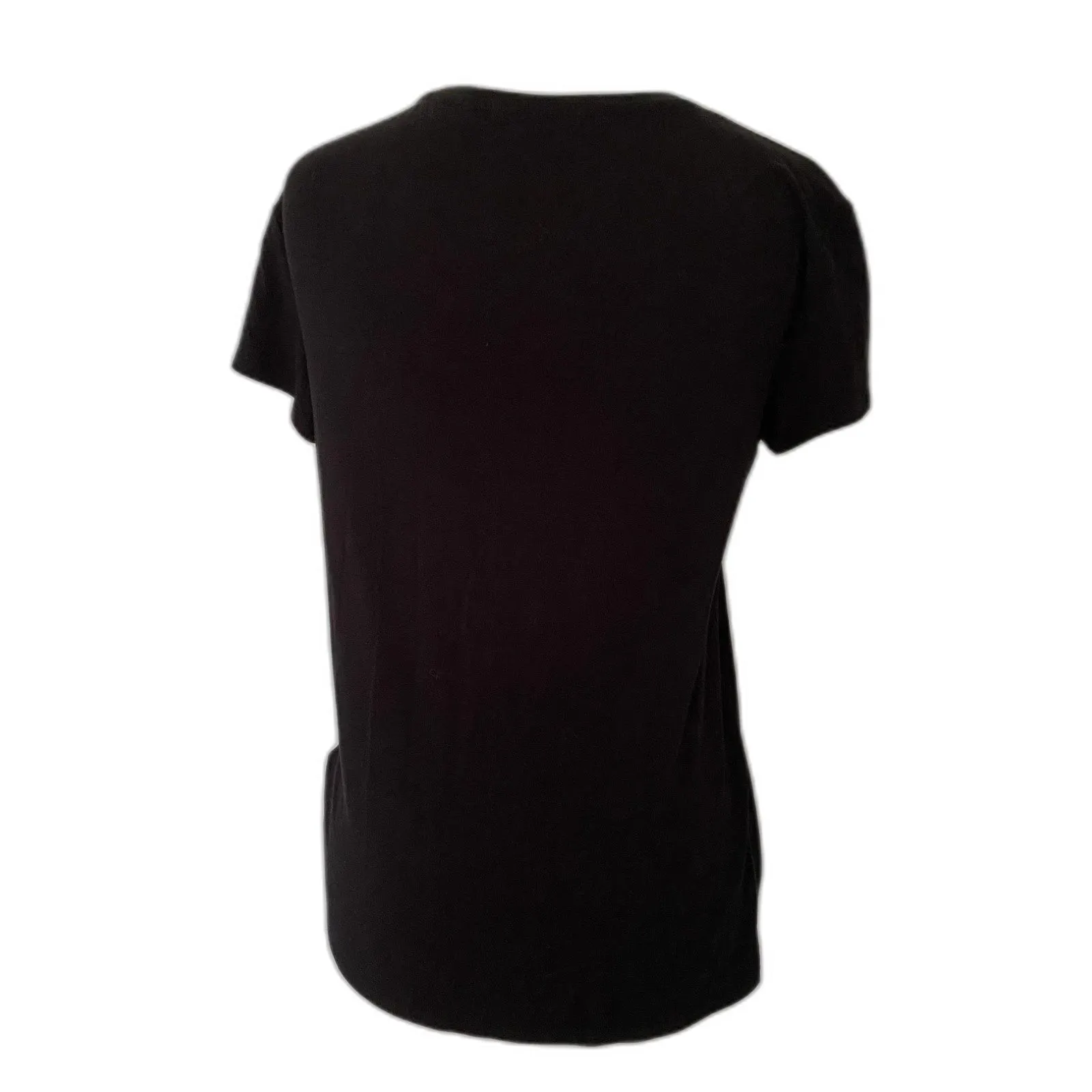 Athleta Black Side Knot Stretchy Short Sleeve Crewneck Top Tee Soft Fabric Sz S - Image 5