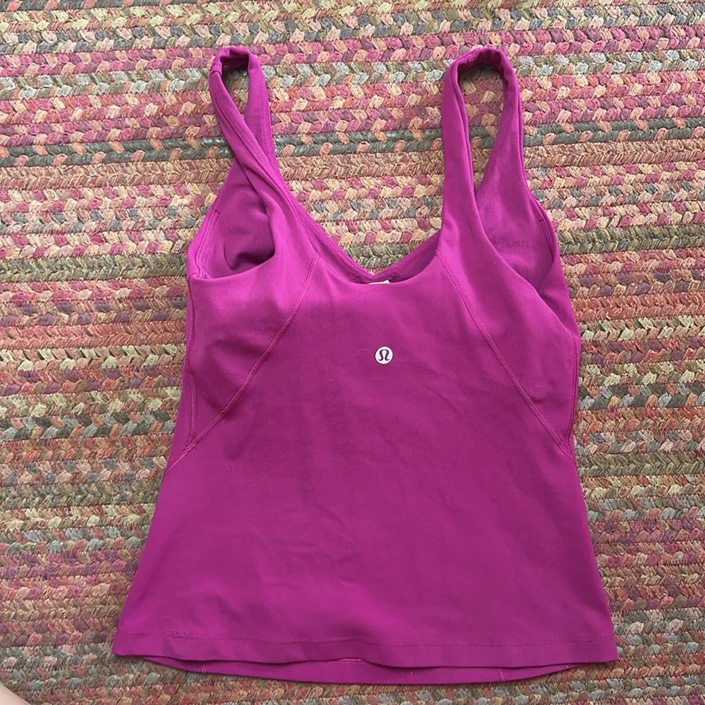 LULULEMON MAGENTA PURPLE ALIGN TANK WAIST LENGTH - Image 3