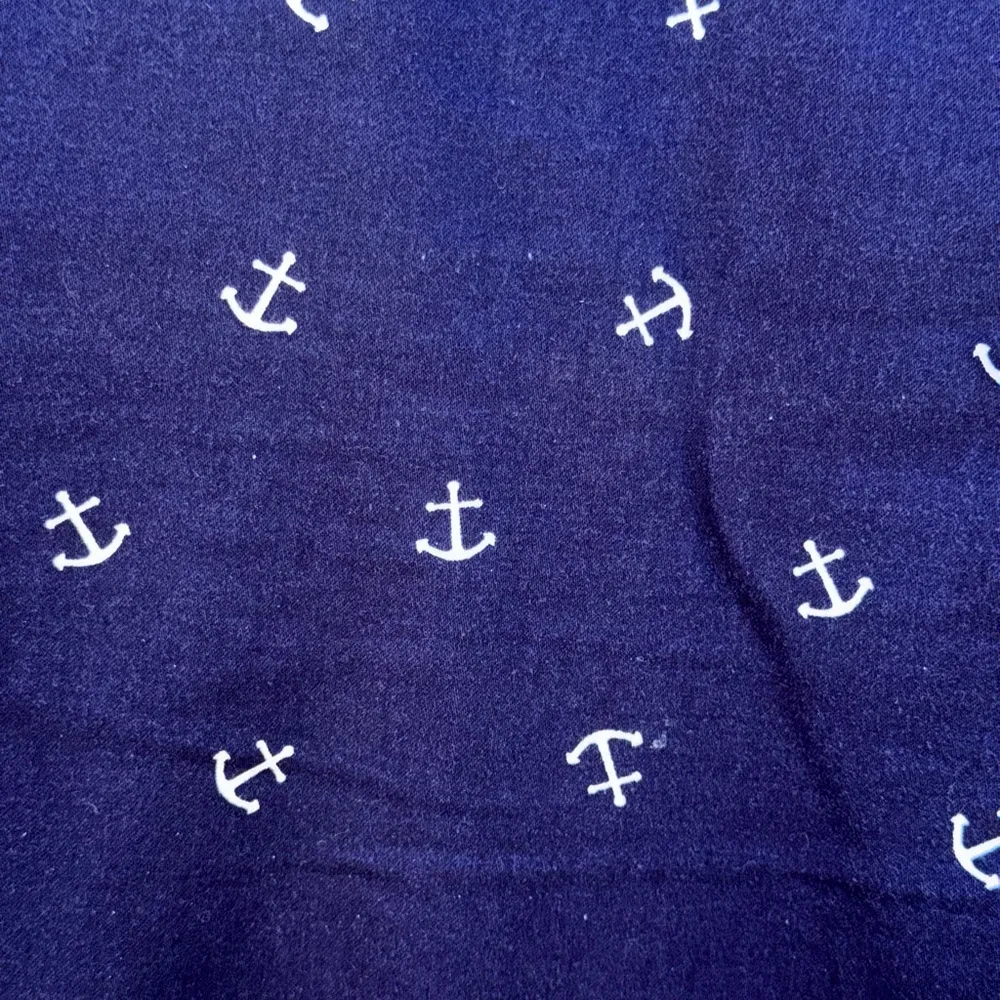 British Khaki Pants Blue Anchor cape cod Nautical Print Women's Size 14 - Image 2