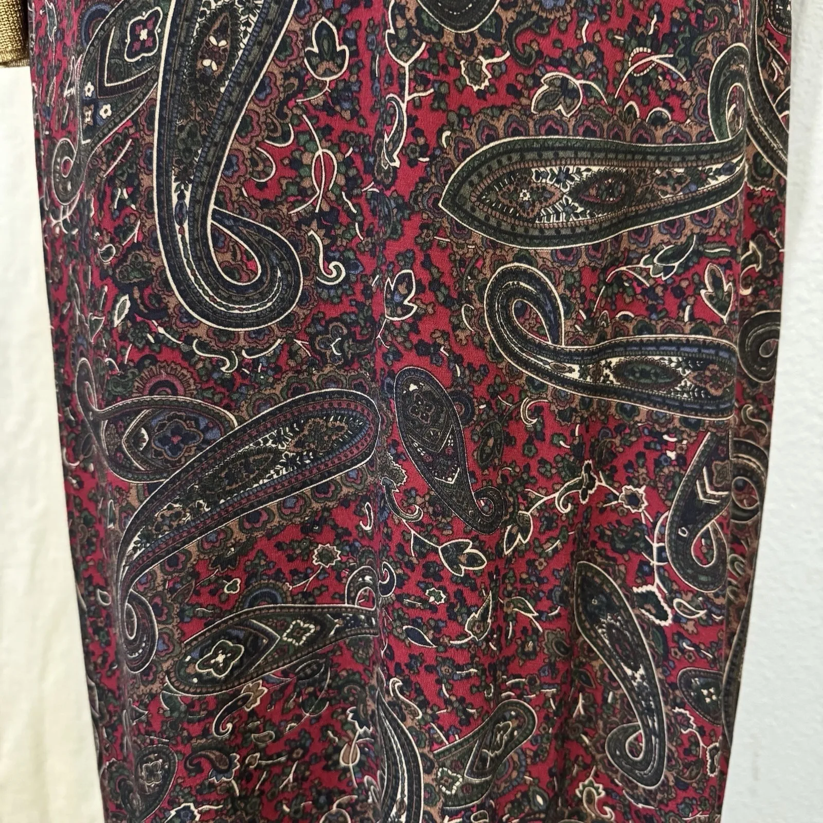 Vintage Jones Wear Skirt Womens 10 Y2K Fairy Paisley Chiffon Boho Career - Image 7