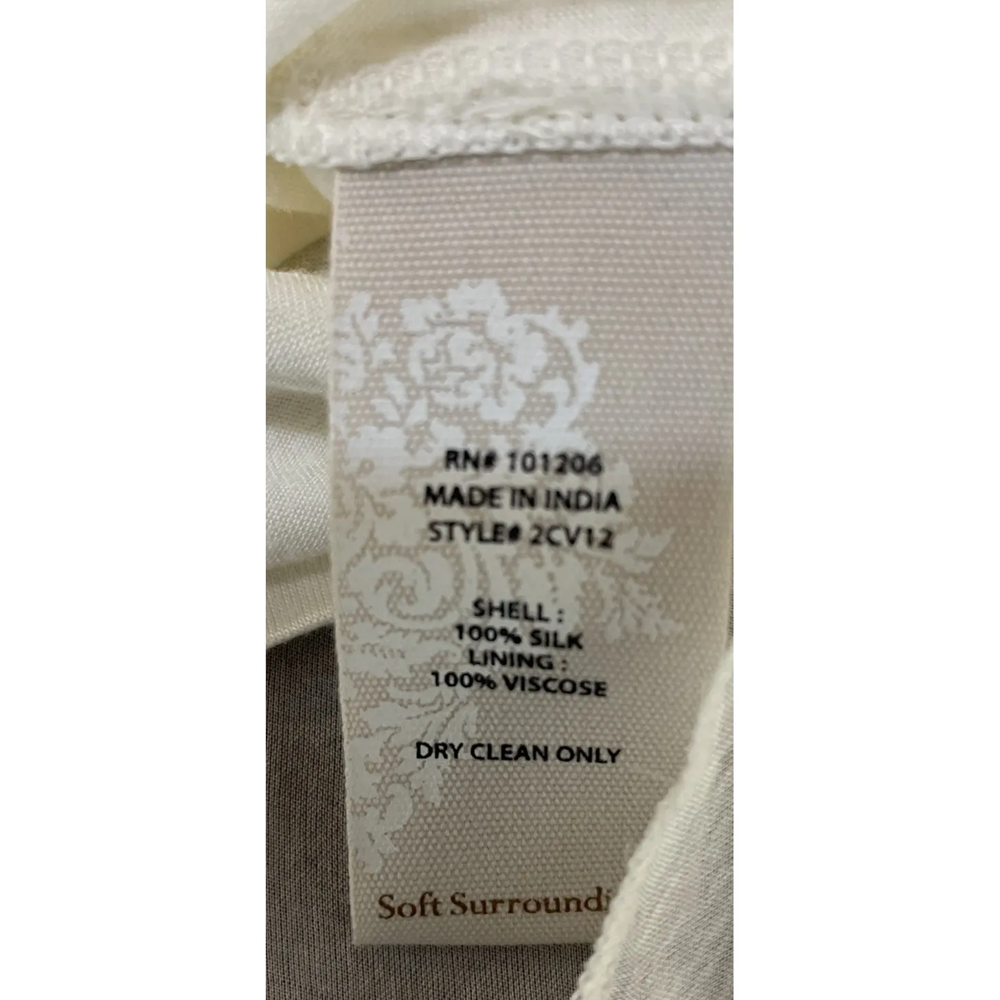 Soft Surroundings Womens XL‎ Silk Bellini Tank Top Shirt Blouse Marshmallow NEW - Image 8