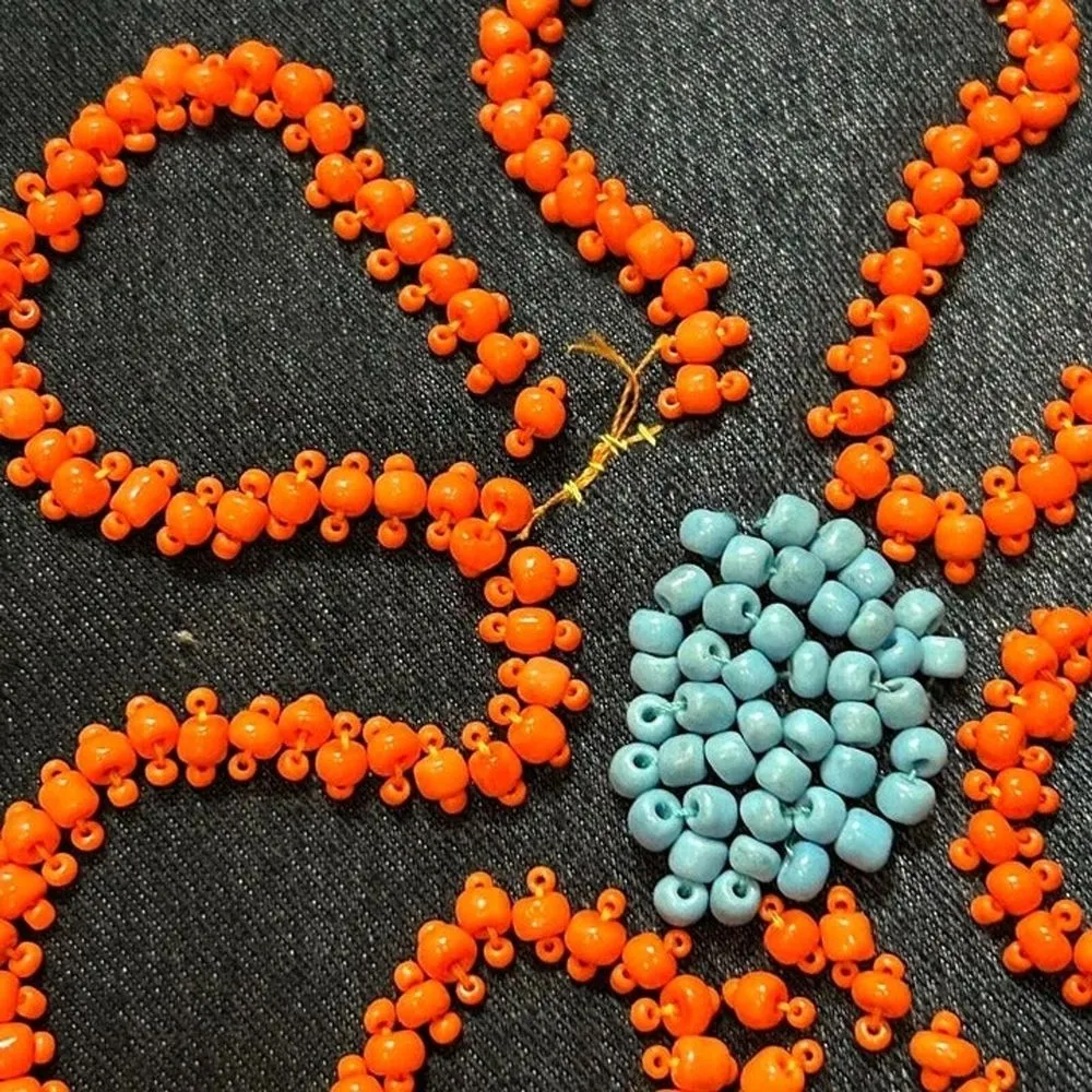 Rdelab Retro Daisy‎ Flower Flare Jeans Dark Wash Women's 6 Blue - Image 4