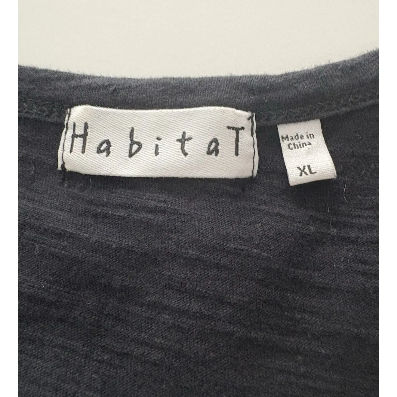 HABITAT Tank Top Size XXL Black Seamed Scoop Neck Classic Lagenlook Relaxed - Image 6