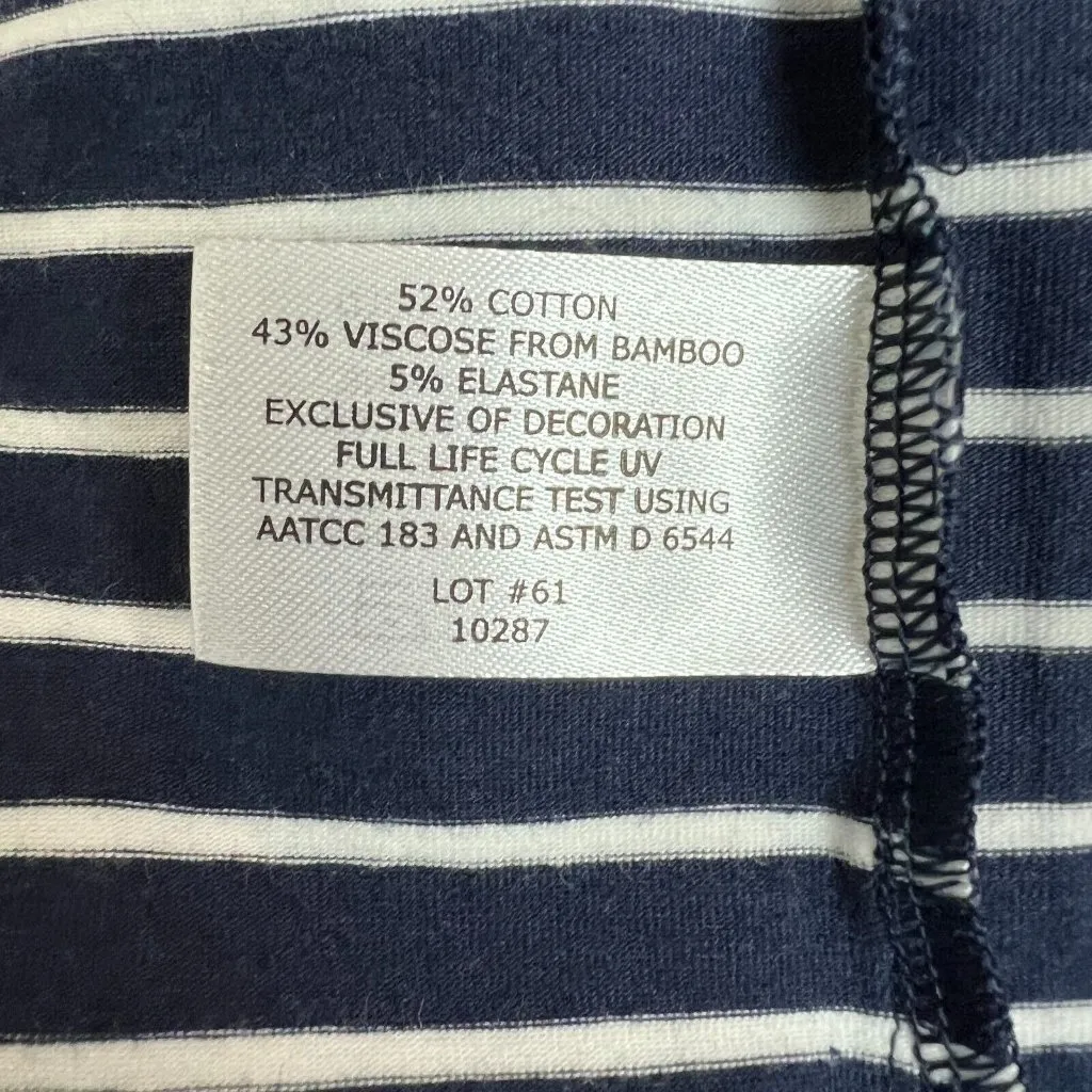 Coolibar Oceanside Tank Dress Womens XL Navy Blue Stripe Sleeveless UPF 50+ New‎ - Image 8