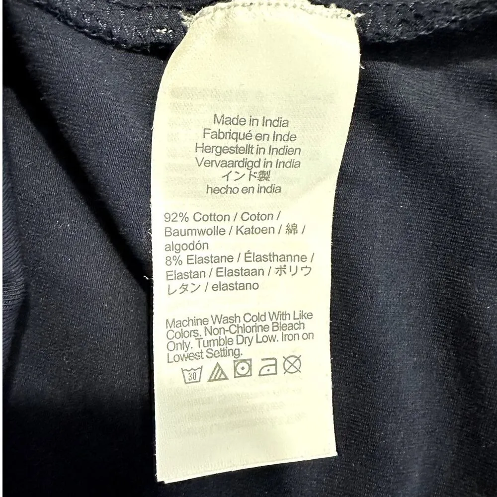 J.Crew Squareneck Top Women's Small Navy Blue Cap Sleeve Pullover Stretch NWT - Image 4