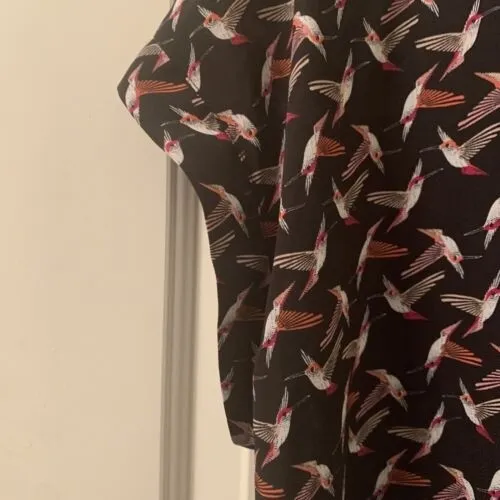 Worthington Women’s Bird Print Blouse Top Sleeveless Size Large - Image 2