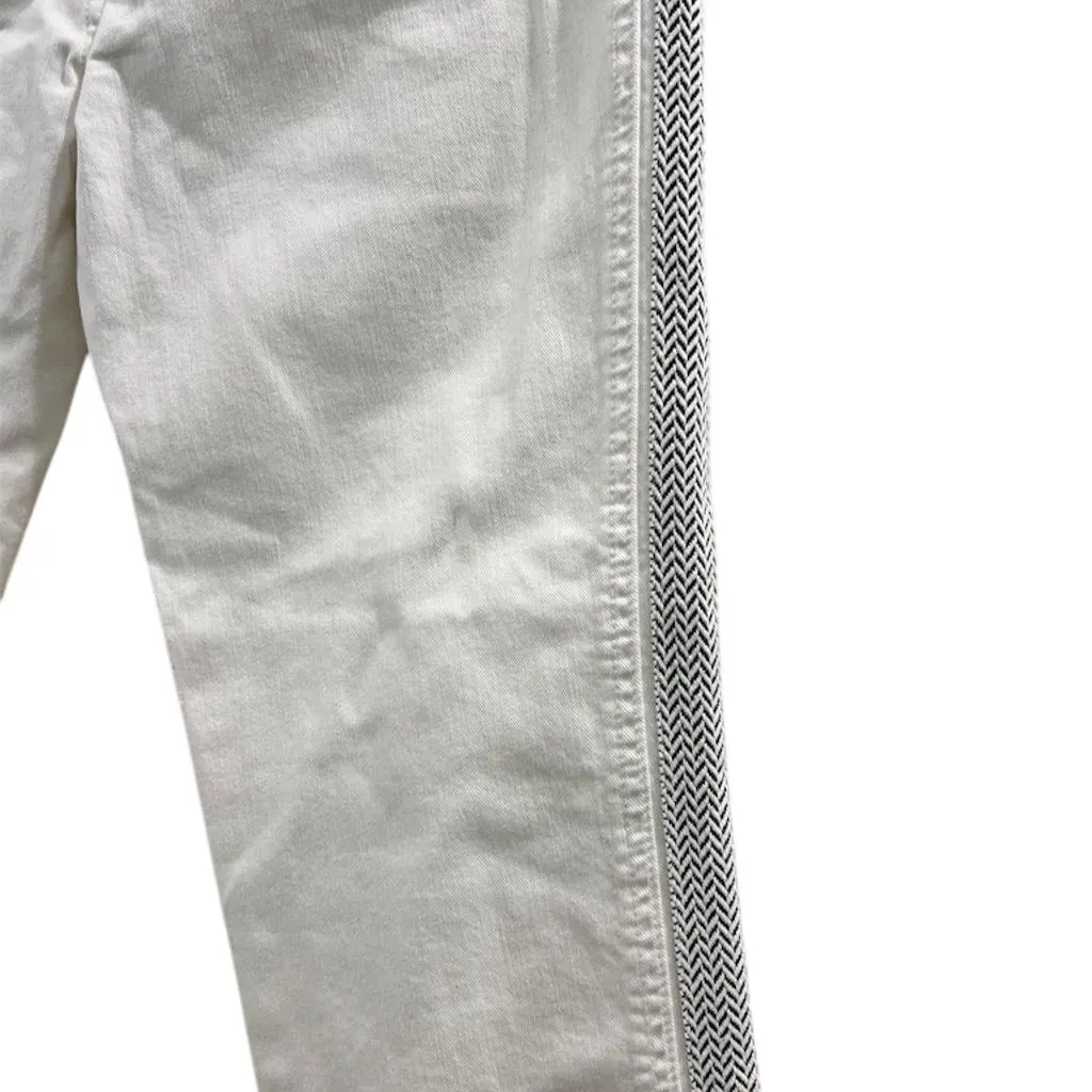 Anthropologie Pilcro Women's High-Rise Slim Jeans White Size 28 - Image 5