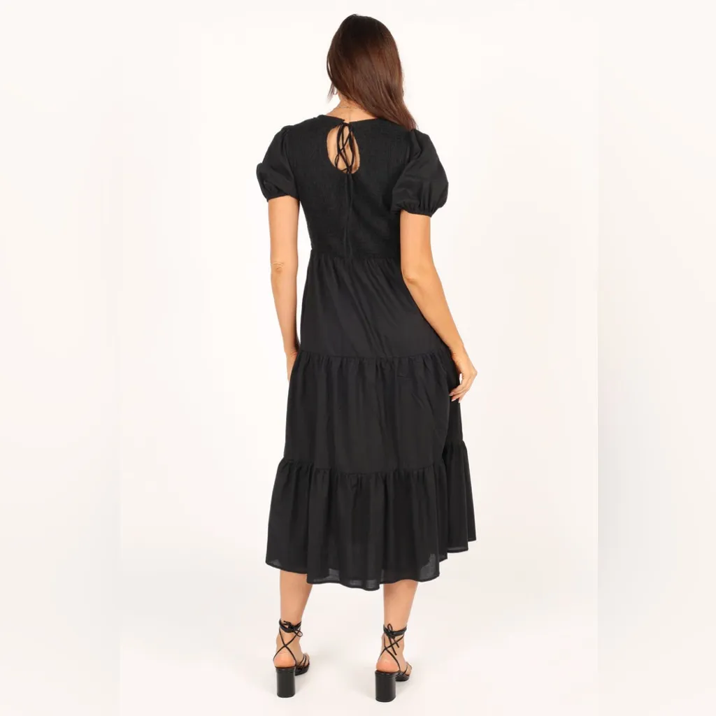 Petal & Pup Black Midi Dress - Image 3