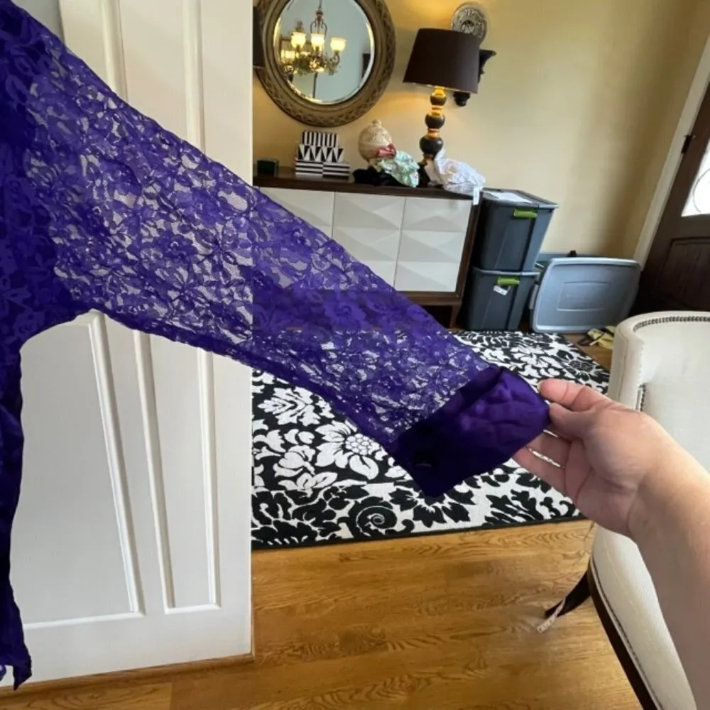 Vintage Victoria's Secret Gold Label Satin & Lace Naked Dressing M/L - Image 3