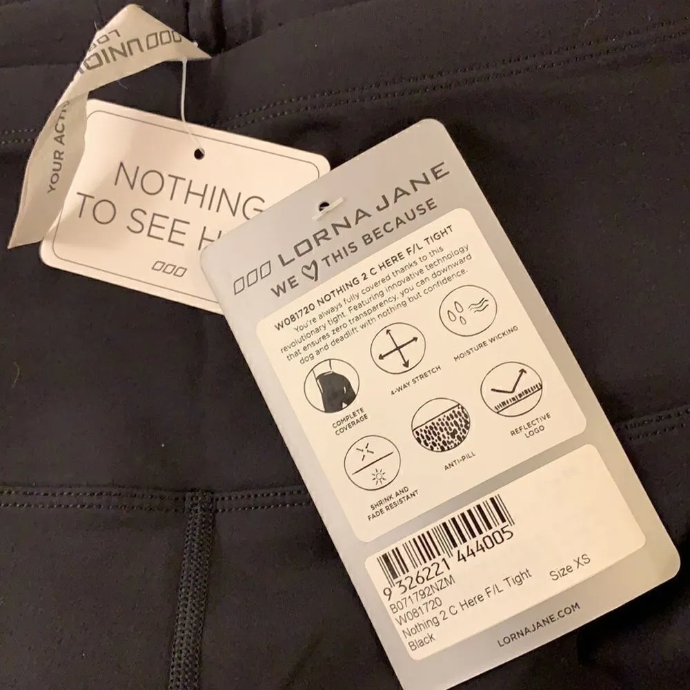 NWT Lorna Jane Nothing 2 C Here F/l Leggings Xs - Image 3