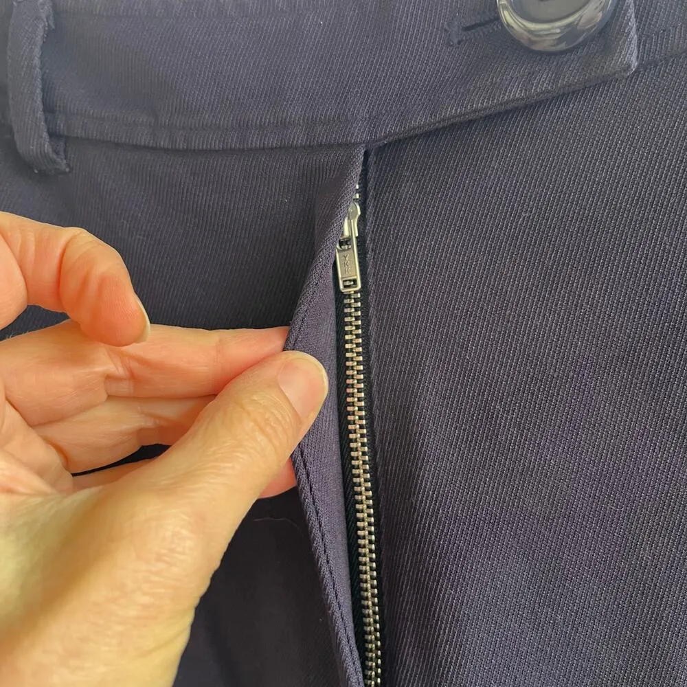 Paris Atelier & Other Stories Women's Navy Wide Leg Trousers Size 8 - Image 6