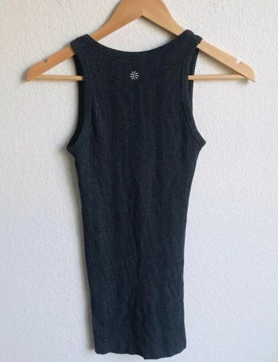 Athleta Ribbed Charcoal Tank Size Small - Image 2