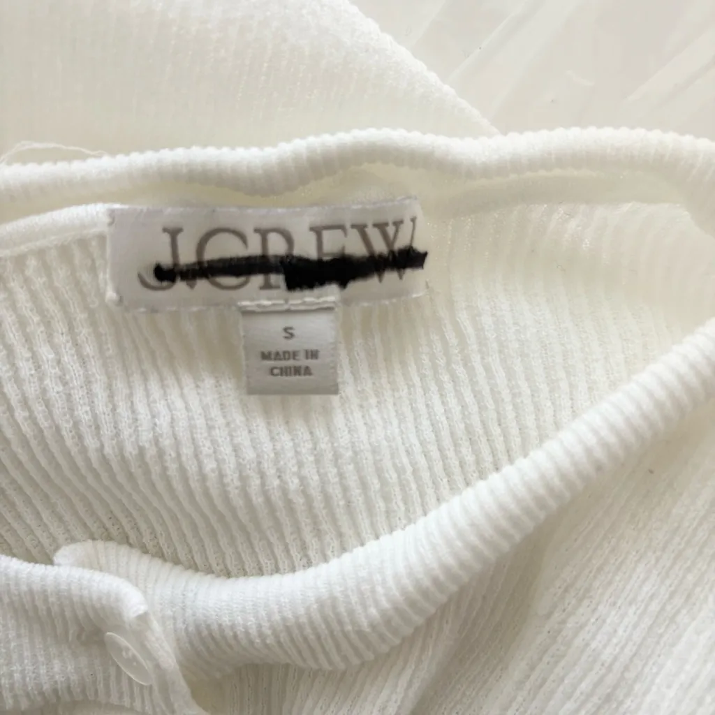 J. Crew Ruffle-trim Cotton Gauze Cardigan White - Image 4