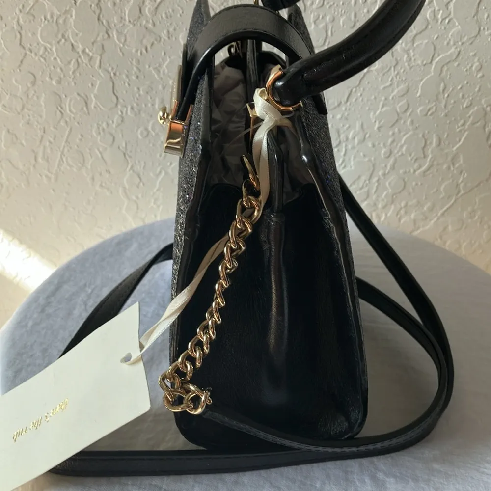 Kate Spade: Black Sunset Lane Kirin Glitter (Pink/Purple) Mini Handbag/Crossbody - Image 6