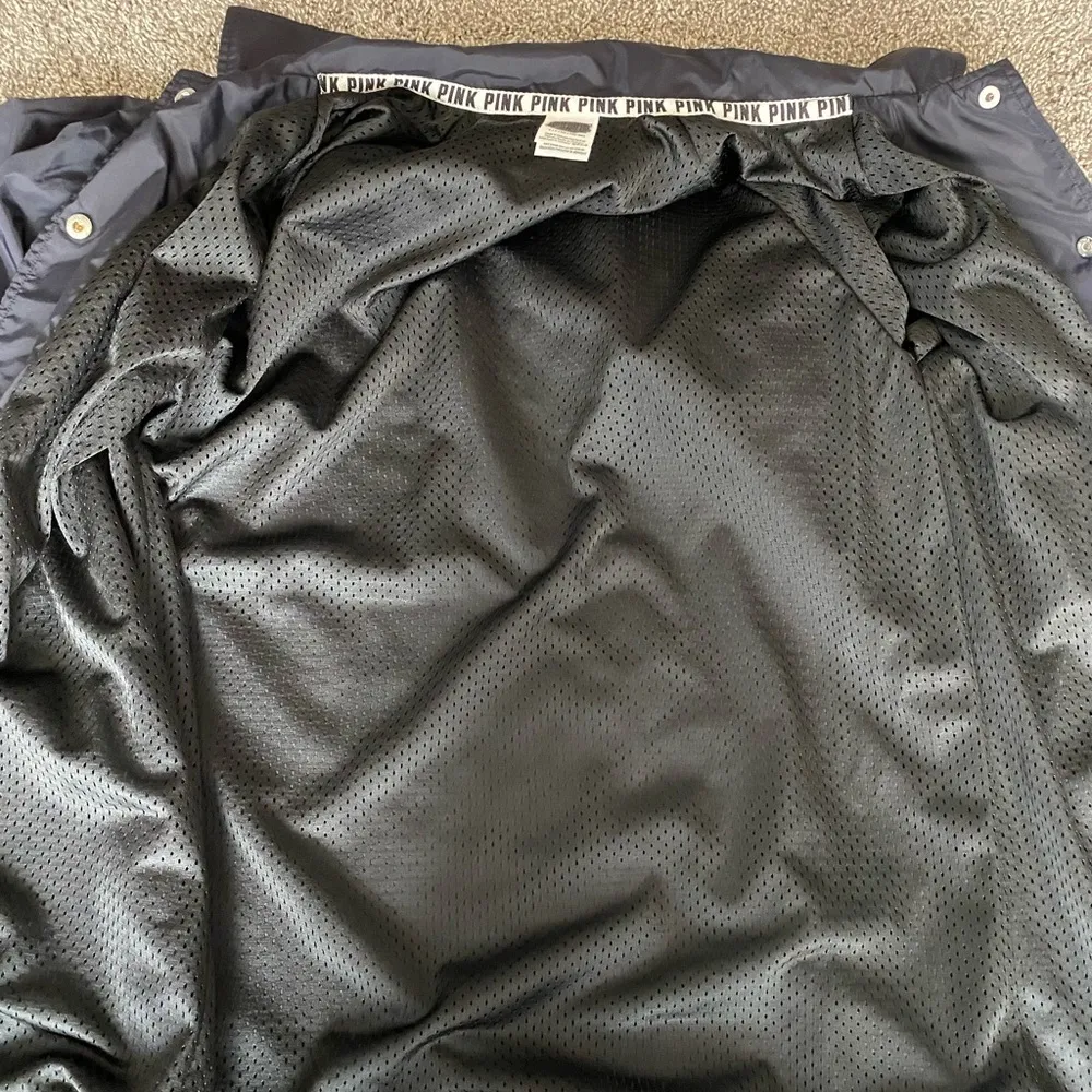 Victoria’s Secret PINK Navy Coach Jacket – Size Small - Image 5