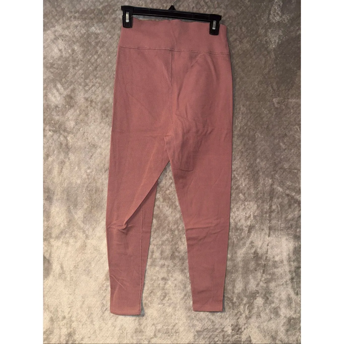 Abercrombie & Fitch Ribbed Dusty Rose Seamless Leggings XL #764 - Image 2