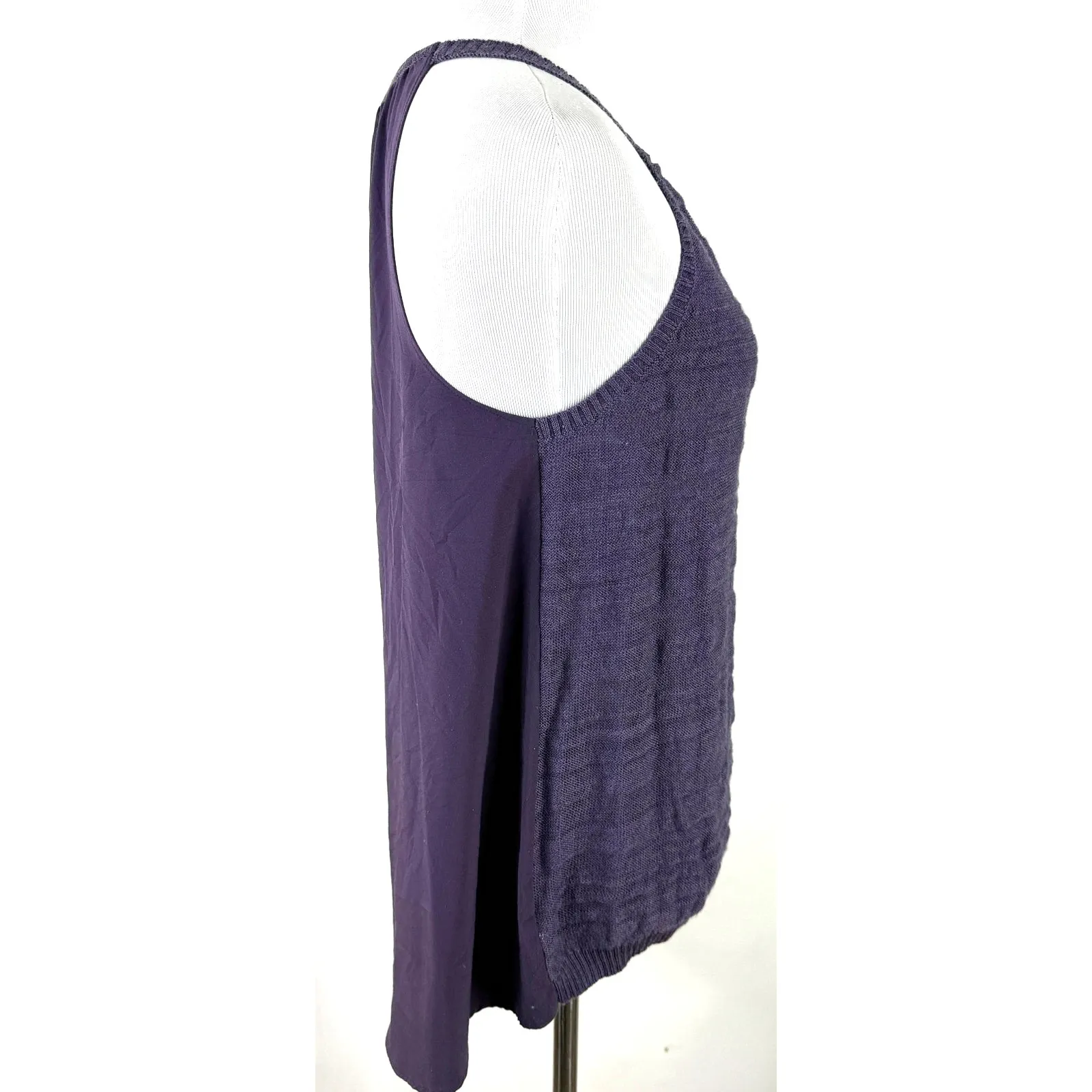 Smartwool  Women's Purple Halter Wool Sleeveless Sweater Shirt - Image 3