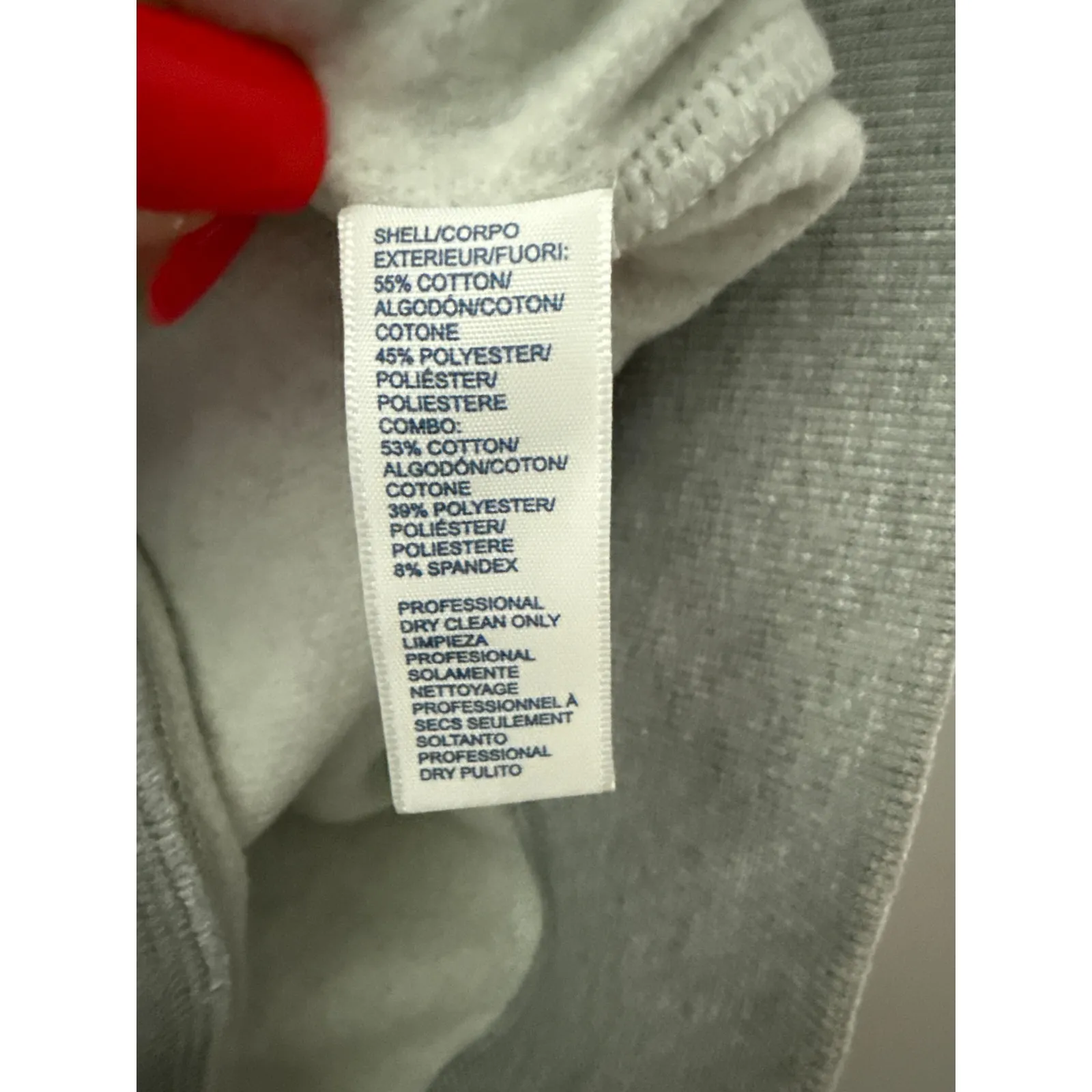 Rebecca Minkoff Janine Puffed Shoulder‎ Heather Gray Sweatershirt Size XS - Image 9