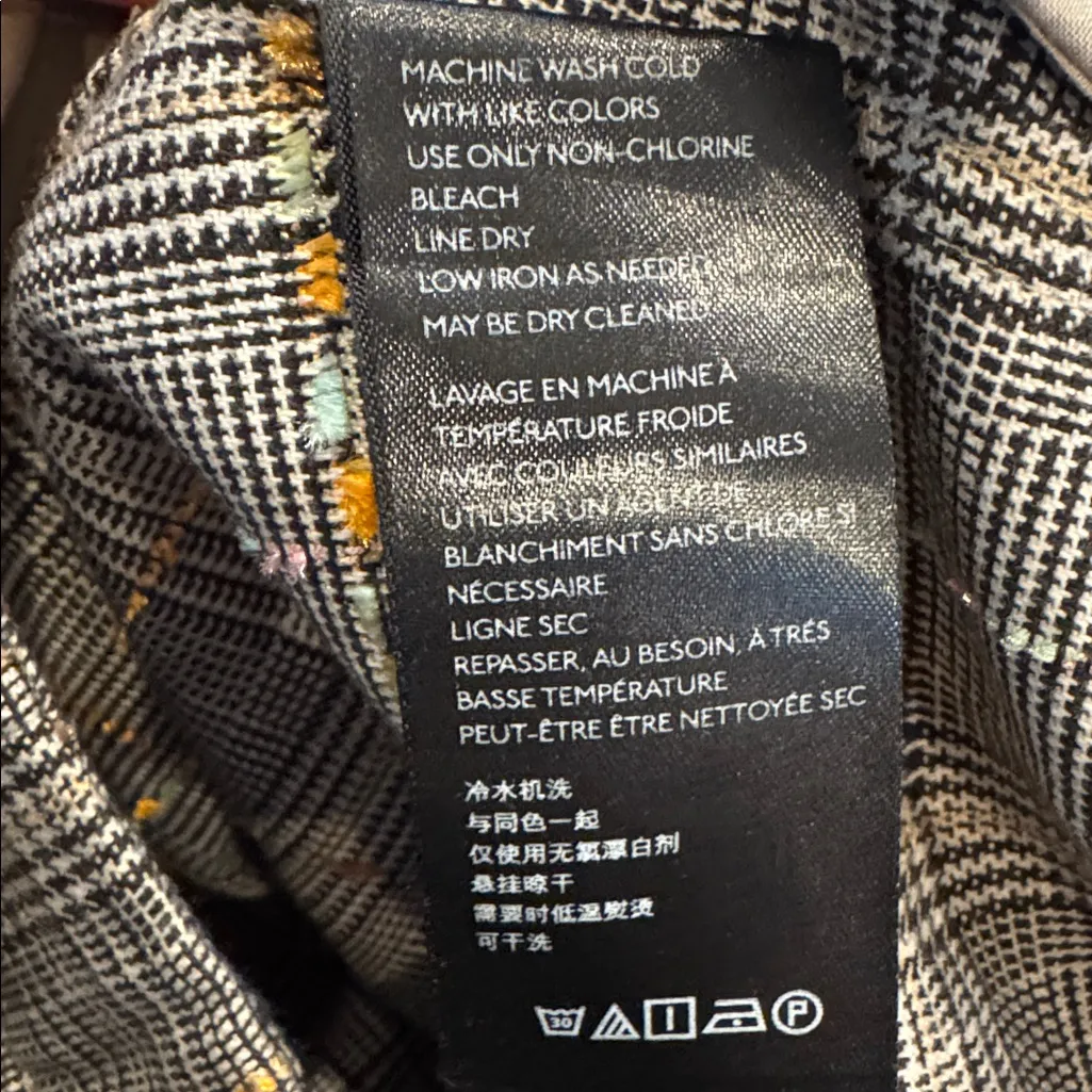 Anthropologie Roma Plaid Chenille Trousers 4 - Image 7