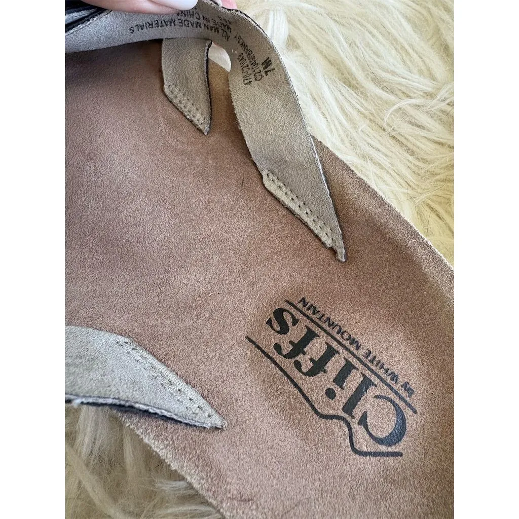 CLIFFS Women's‎ Blue Strappy Sandals Size 8 Casual Summer - Image 4