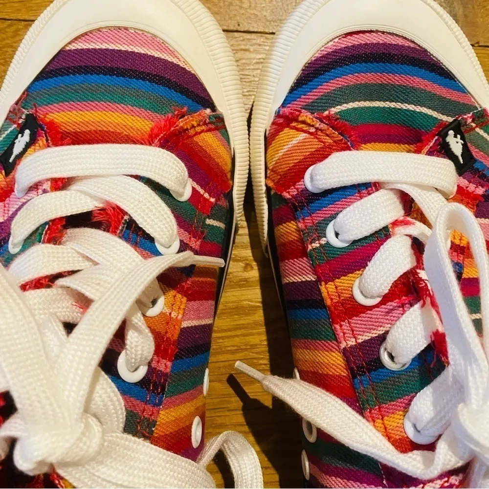 Rocket Dog Jazzin rainbow lace ups size 8.5 NEW - Image 8