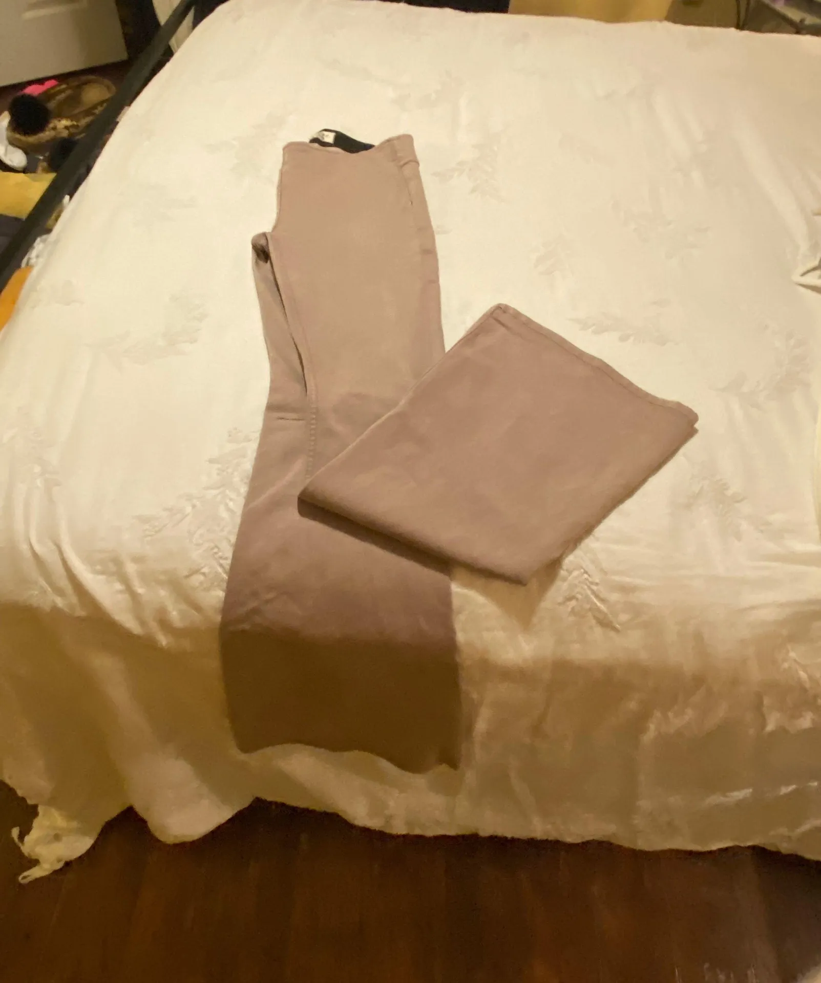 Khaki Flare Jeans - Image 3