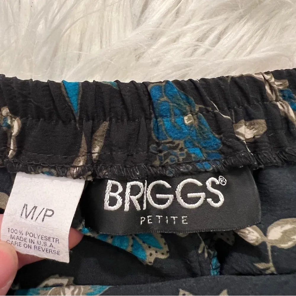 Briggs Midi Skirt Black Floral Side Slits - Image 9