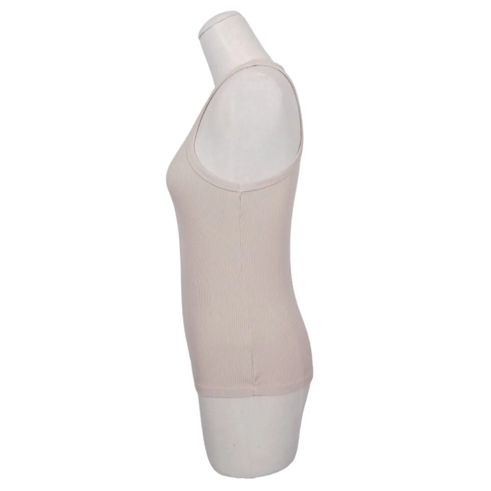 AGOLDE Rib Tank Latte Sz Small - Image 2