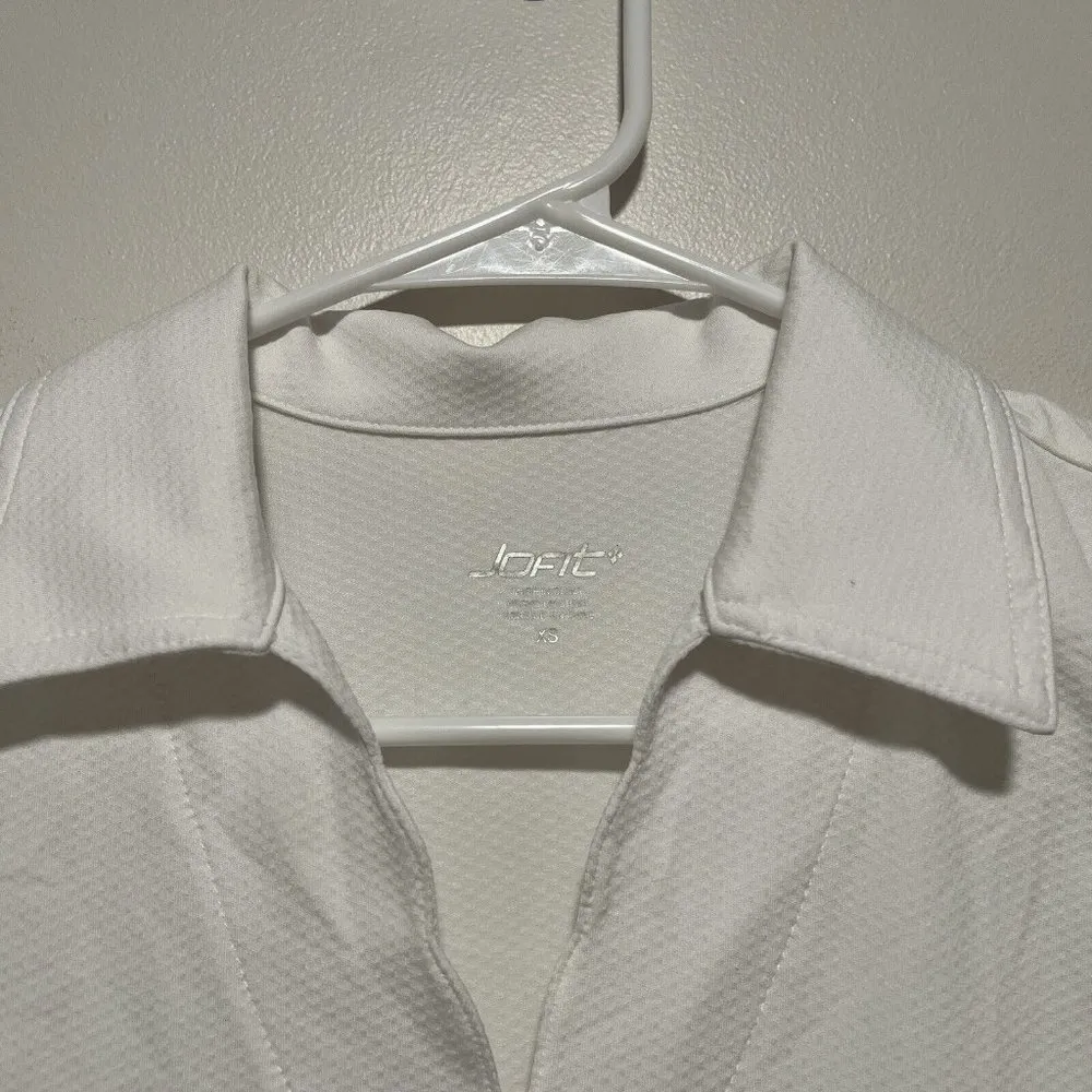 Jofit White Sleeveless Golf Polo Size XS - Image 2
