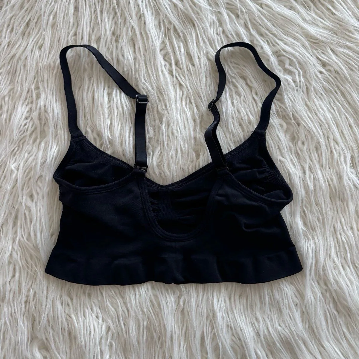 Skims Seamless Sculpt Bralette Onyx Size XL - Image 5
