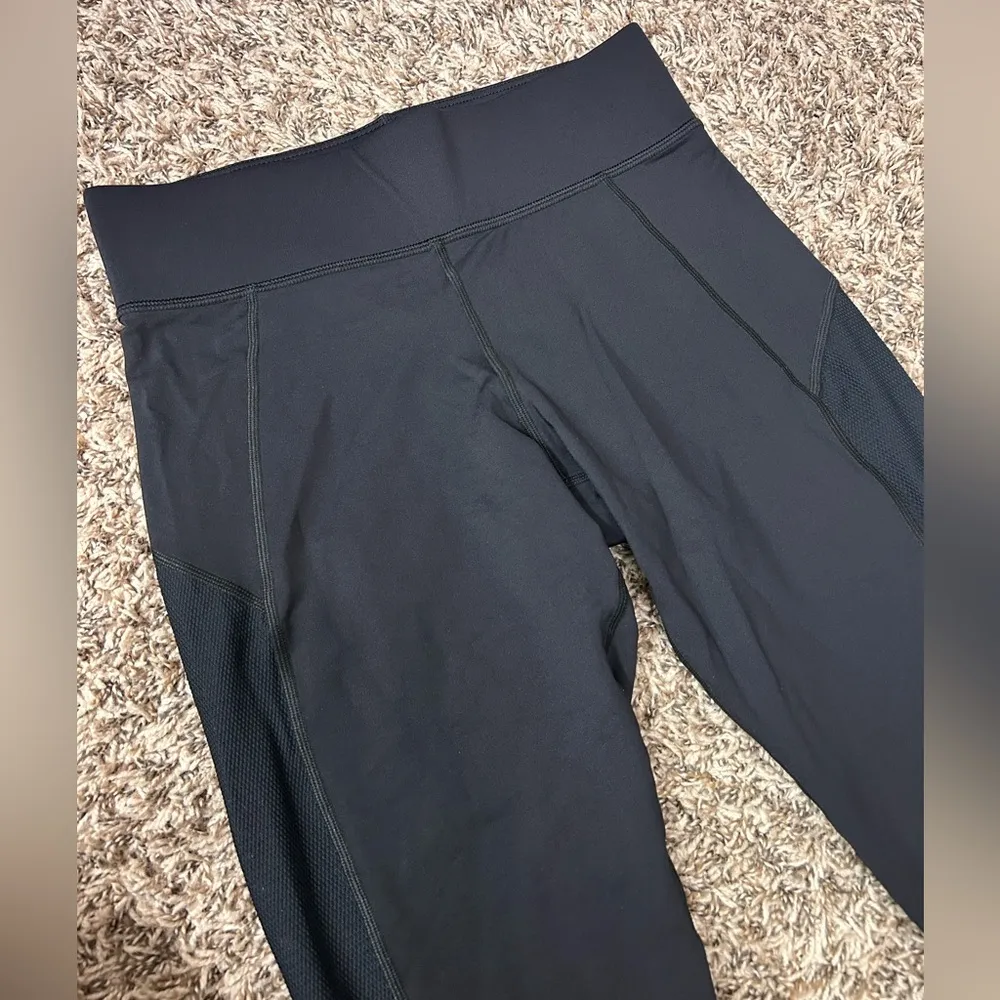 MICHI Black Mesh Side Full Leg Performance Leggings Sz M Size M - Image 2