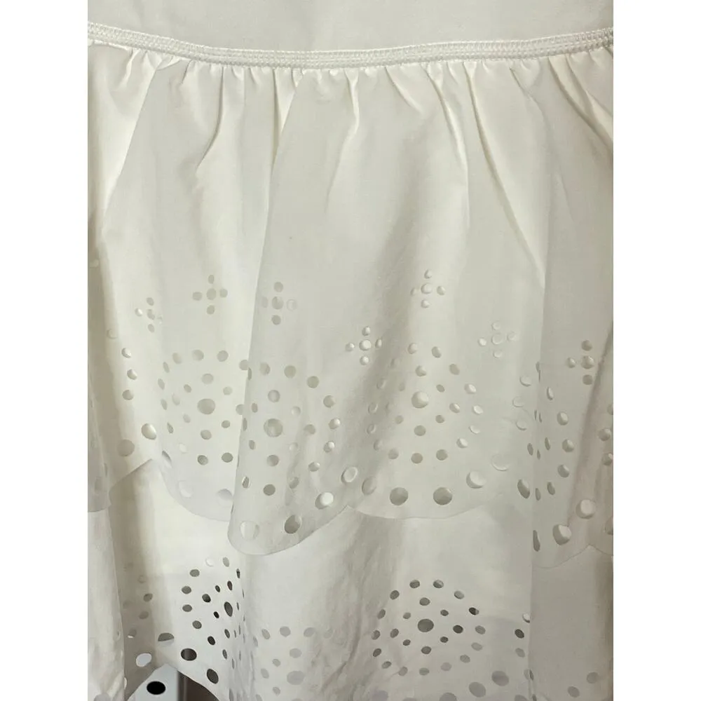 Offline By Aerie Women's S Eyelet Lace Mini Dress With Shorts White Preppy New - Image 2