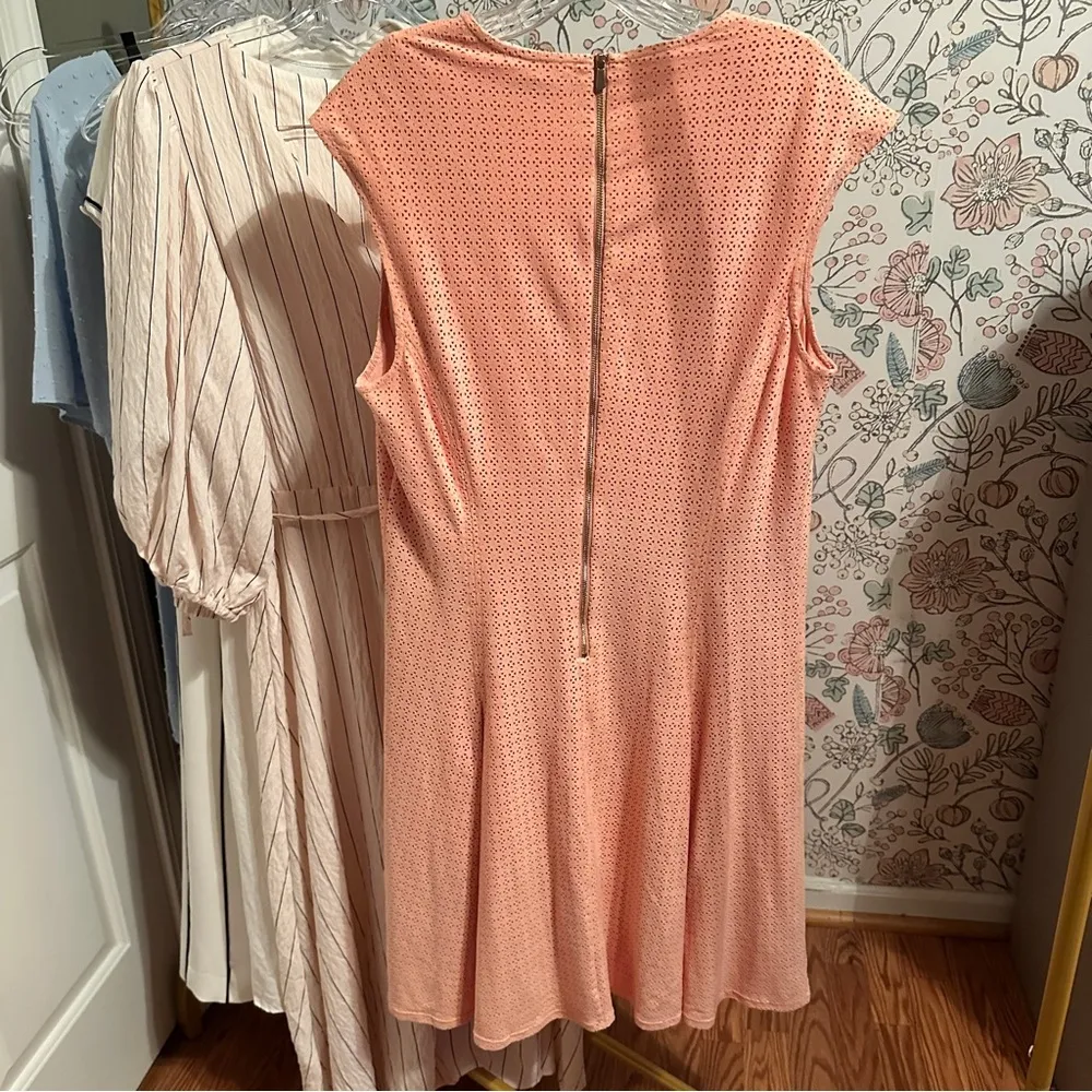 The Limited Coral Eyelet Fit & Flare Dress Size L NWT - Image 12