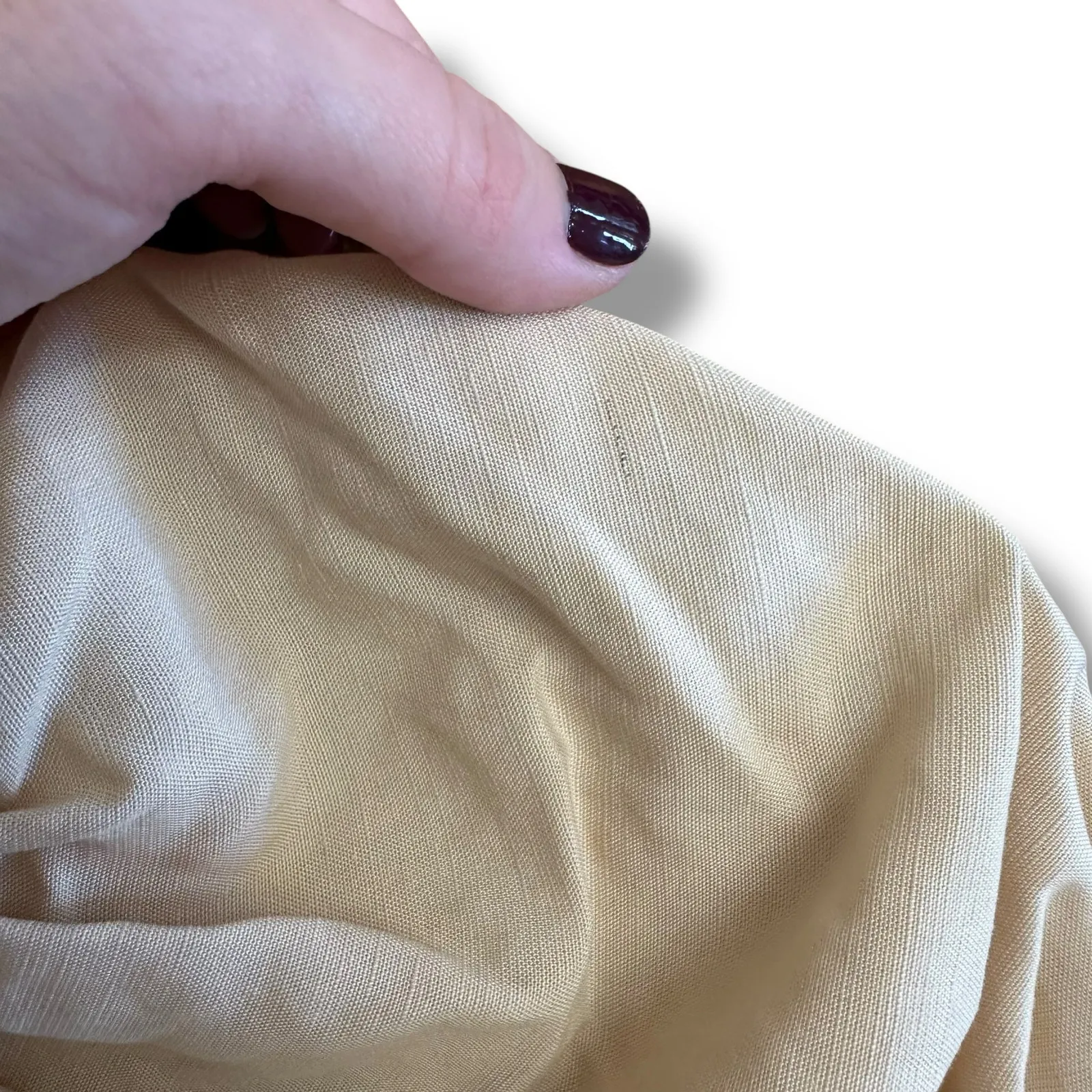 Gianni Bini NWT Woven Beau Crop Top Puff Sleeve Womens‎ Size S in Khaki - Image 10