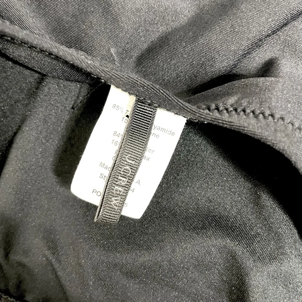 J Crew Classic Black On Shoulder Strap One-piece Swimsuit 878 - Image 6