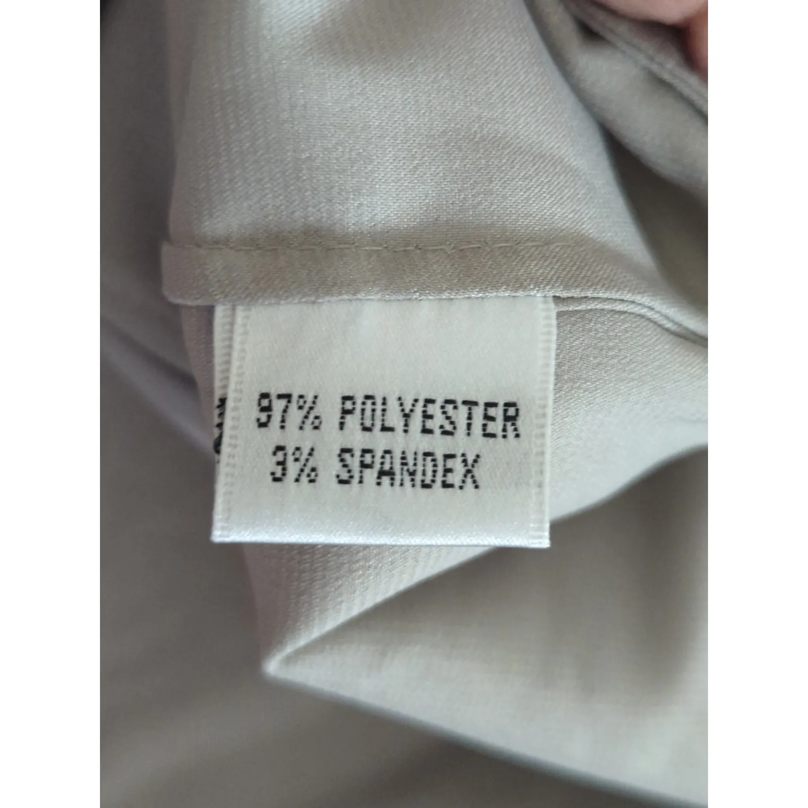 Vintage Chetta B Silver Satin Mini Slip Dress Womens‎ 6 Party Elegant Y2K - Image 6