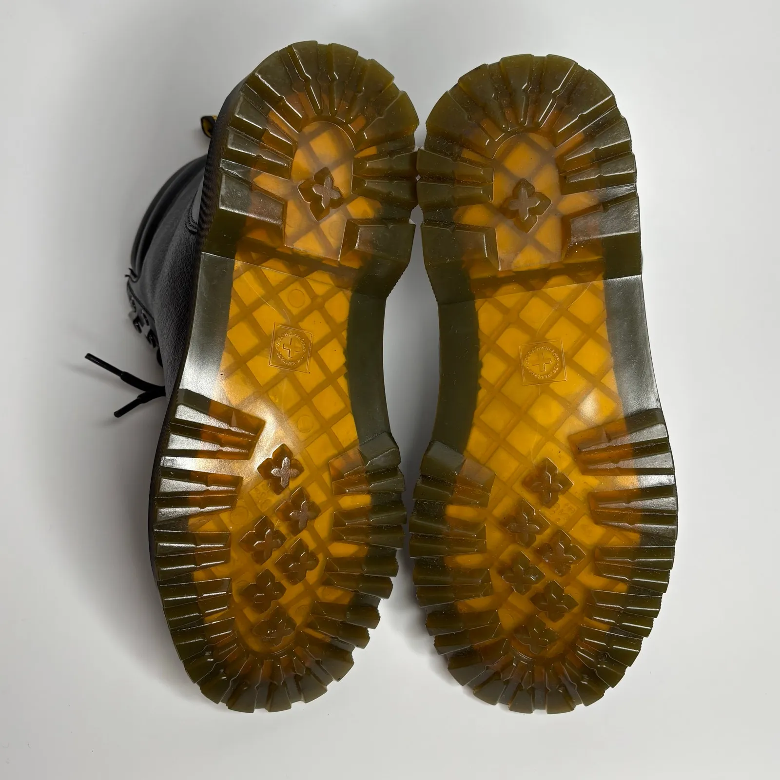 Dr. Martens Faora Mid Top Padded Collar Leather Boot In Black Newark - Image 9