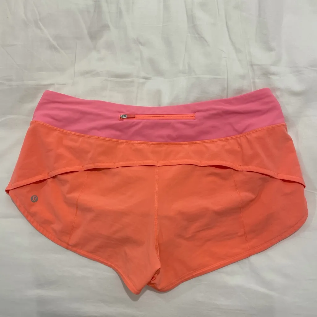 Lululemon speed up short 2.5” in sunset - Image 2