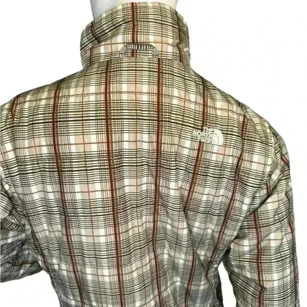 The Nortth Face Woman’s Brown Plaid Milletan Insulated Jacket She Size Medium. - Image 2