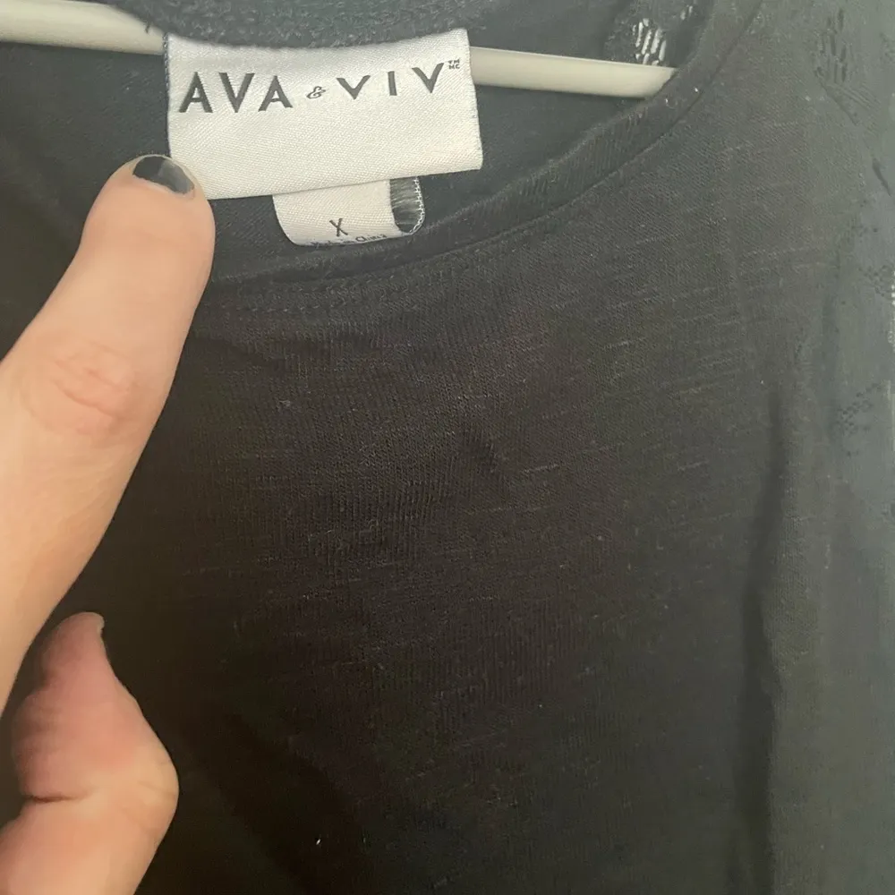 Ava & Viv black sleeveless blouse - Image 2
