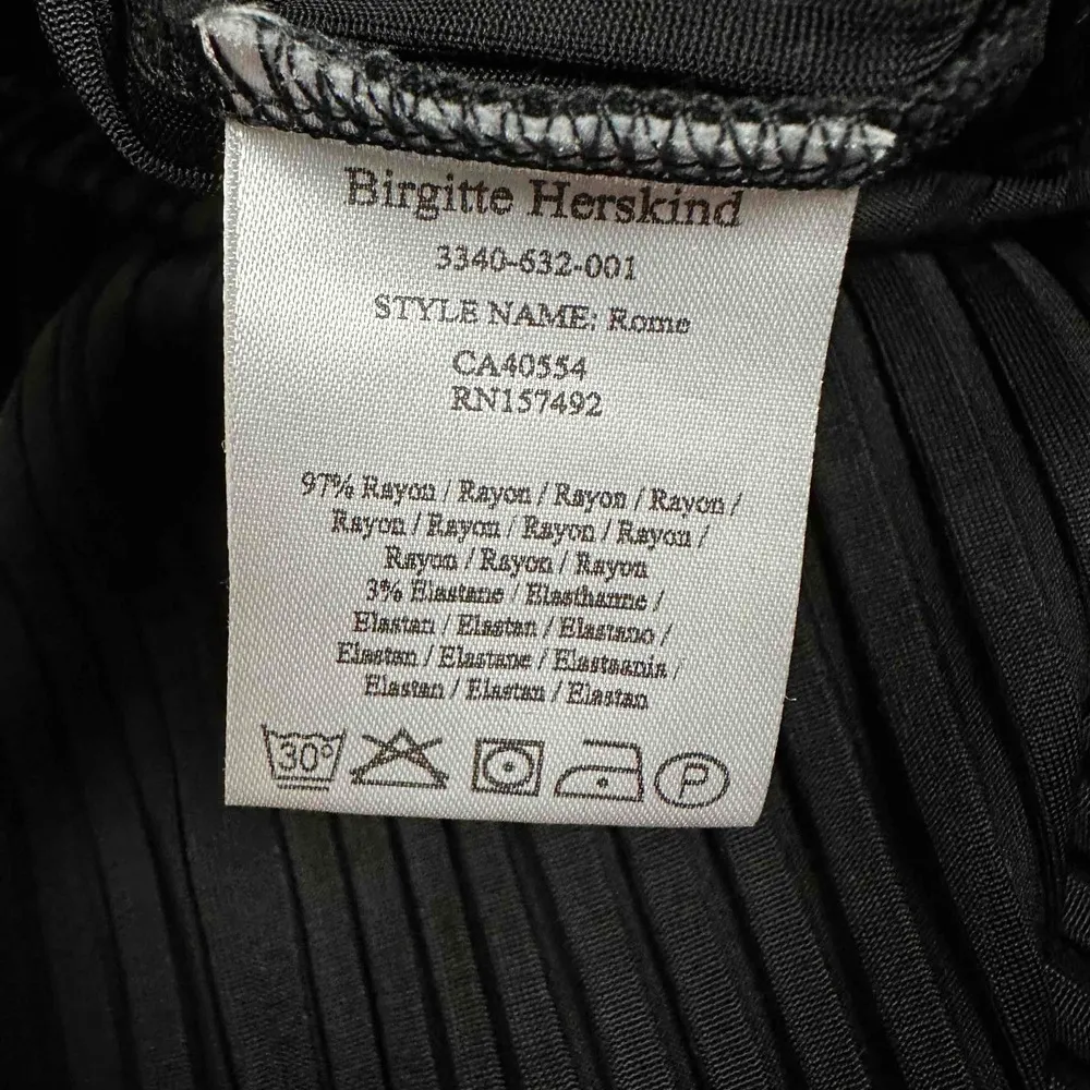 Birgitte Herskind Black Ribbed Rome Pants Size Small - Image 6