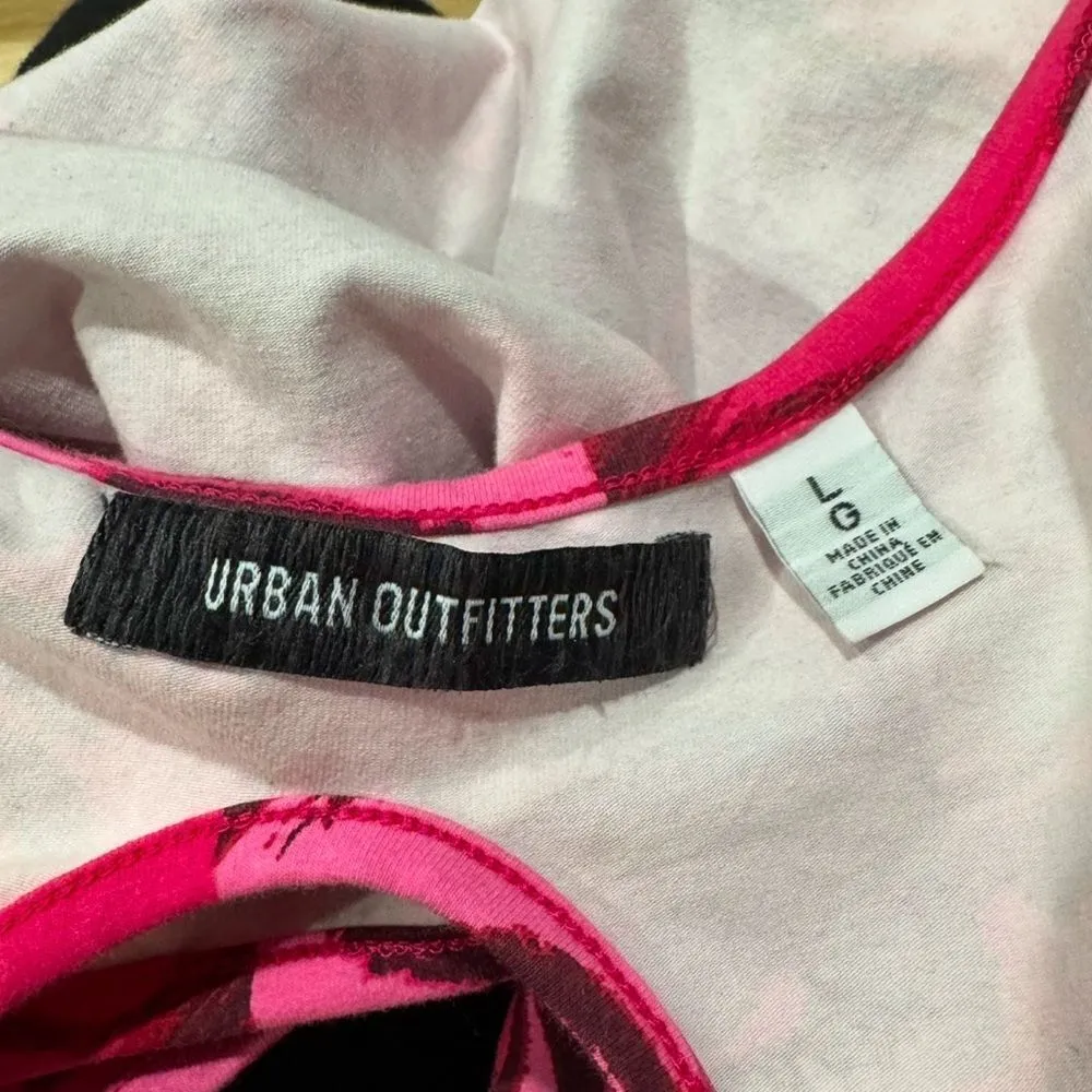 Urban Outfitters Trouble Pink Open Back Top Women’s Large - Image 3