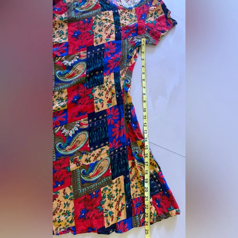 Multi colored cotton dress MULTI - Image 8