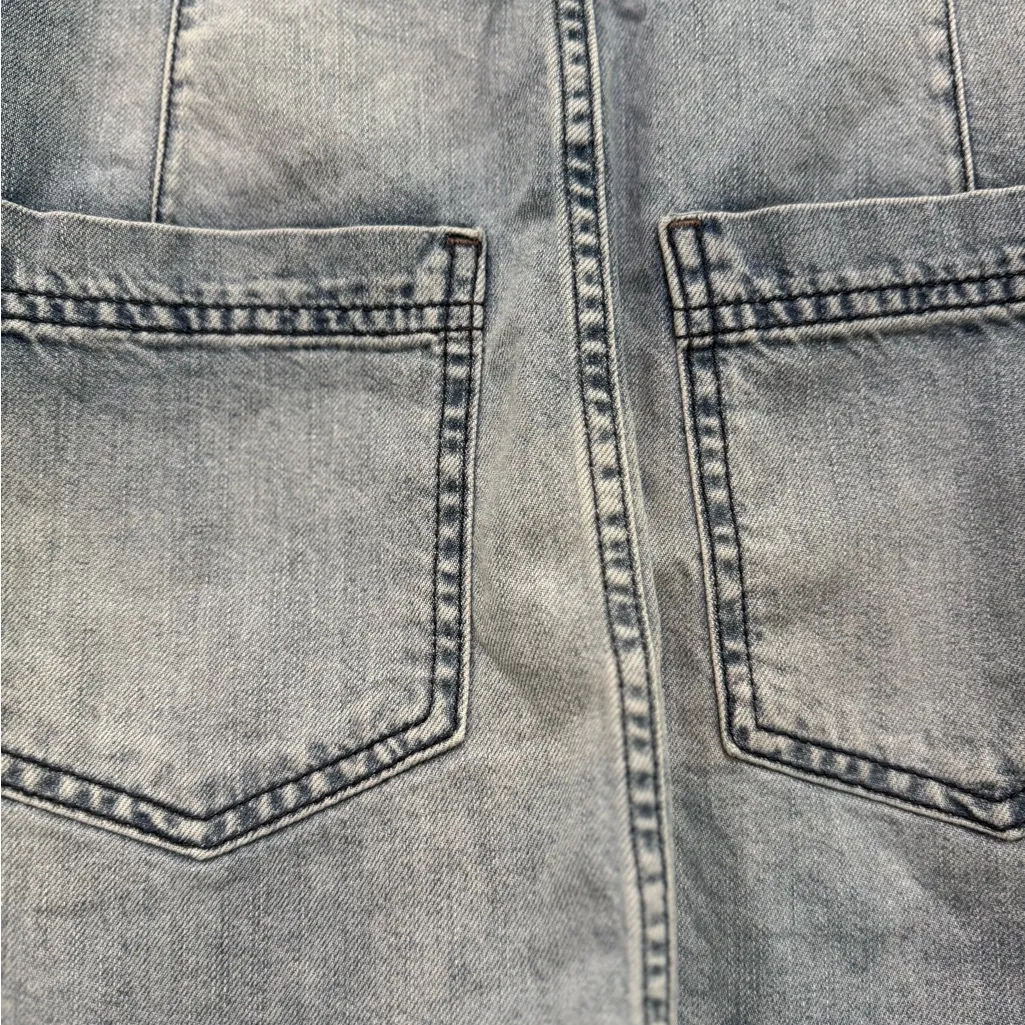 Free People Light Blue Denim Mini Skirt - Image 5