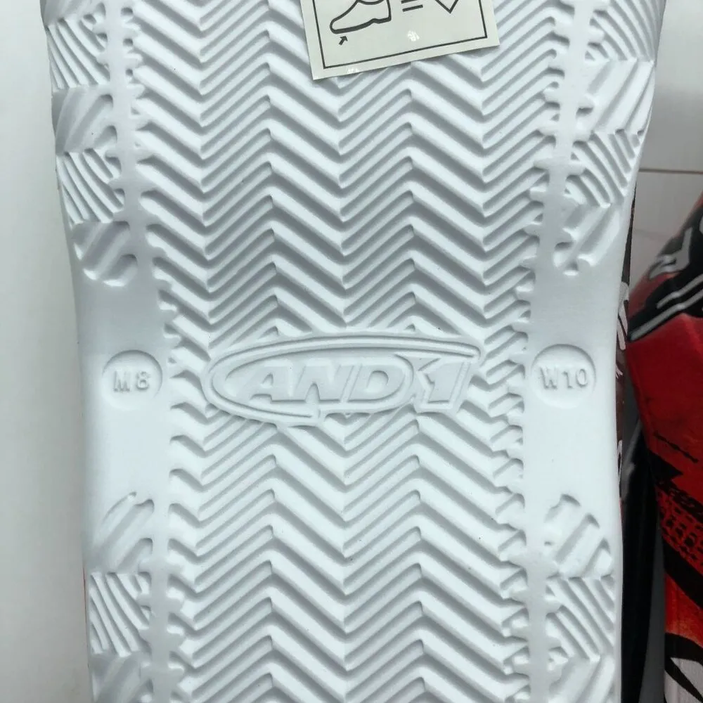 And1 Mixtape Tour Bodega Clog Red White Mens 8 Womens 10 - Image 4