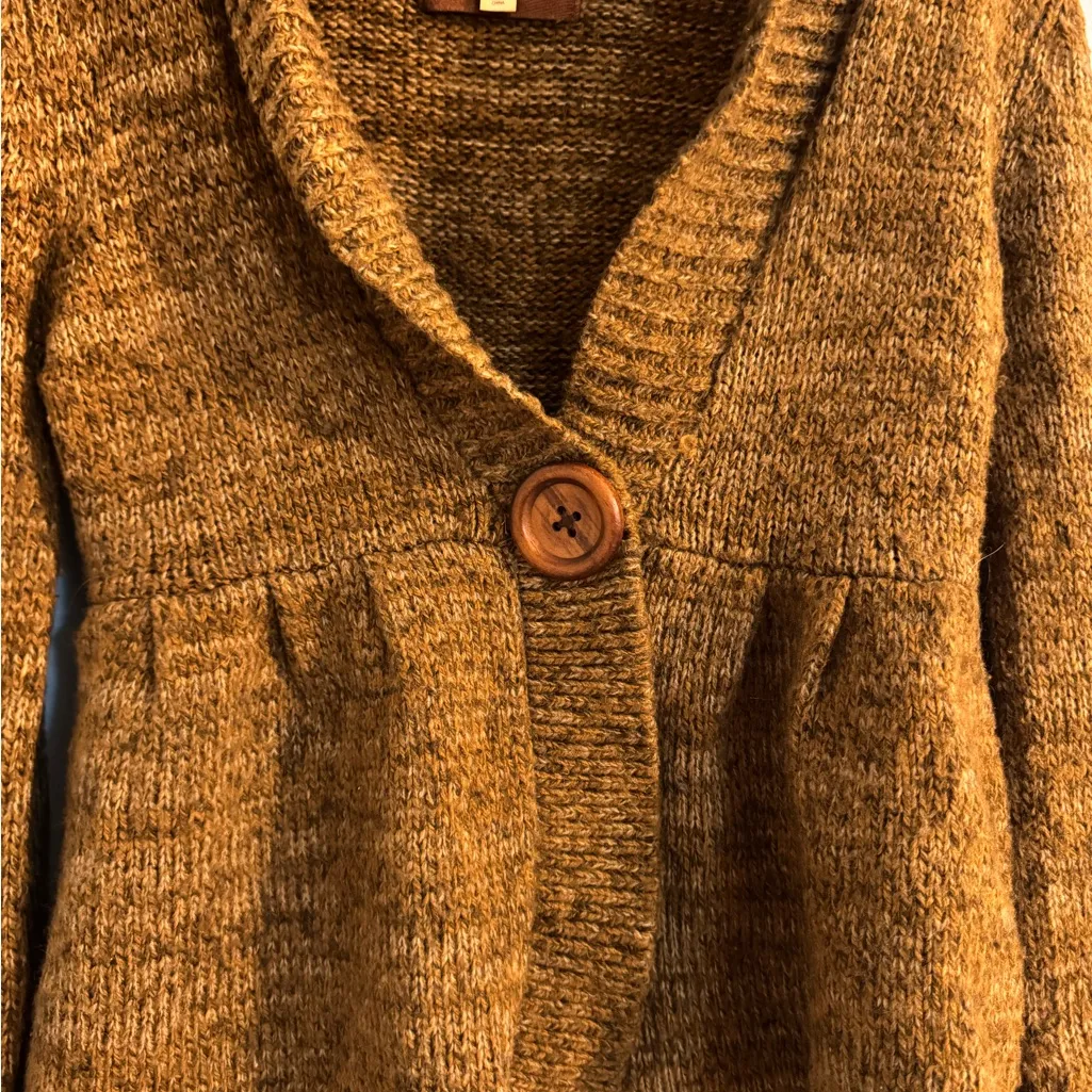 vintage y2k brown sweater with button detail size L “in stitches” Size L - Image 3