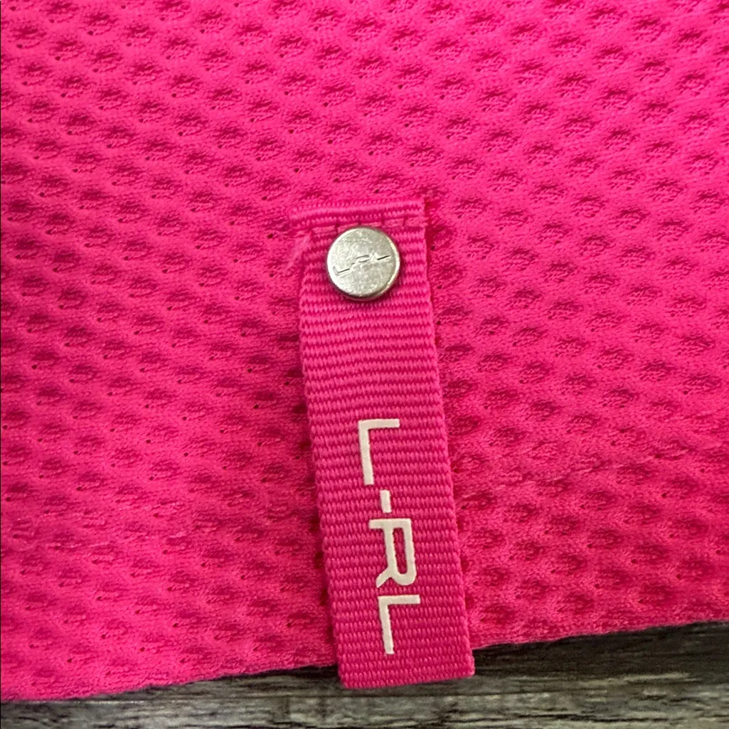 Ralph Lauren Active Pink and Black Zip Pullover - Image 3